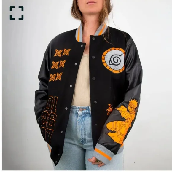 Hidden Leaf Village VarsityJacket For Men Women Atsuko Naruto